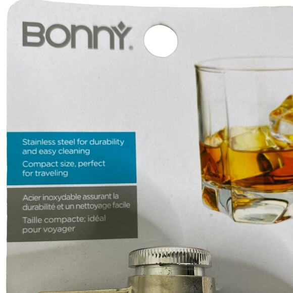Bonny Flask 8oz Stainless Steel New In Box - Picture 3 of 8